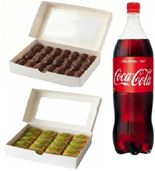 1 kg Ekler Dahil Fıstıklı Baklava Menüsü Adana pasta