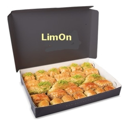 1000 Gr ( 1 Kg ) Karışık cevizli ve fıstıklı Baklava Adana pasta