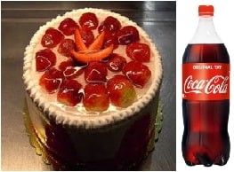 4-6 Kişilik Çilekli Pasta 1 Litre Cola Adana pasta