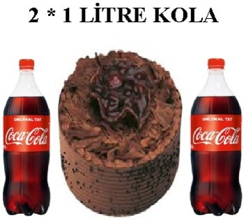 6-9 Kişilik Parça Çikolatalı Pasta & 2x1 Lt Cola Avantajı Adana pasta