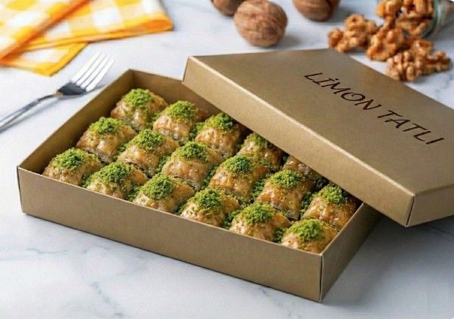 Taze Fırınlanmış 1000 Gr Fıstıklı Baklava Adana pasta